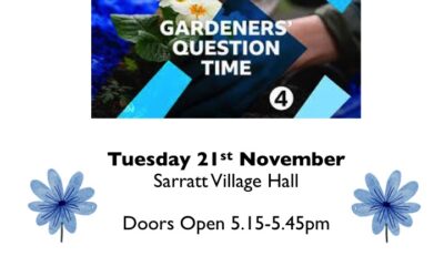 Gardeners Question time – Coming to Sarratt